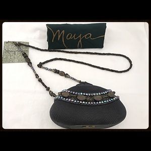 Maya-Vintage-Collector-Pearl accent-Resin Handbag